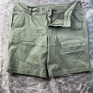Marmot Utility Shorts Mens 36 Green Organic Cotton Stretch Hiking Gorpcore